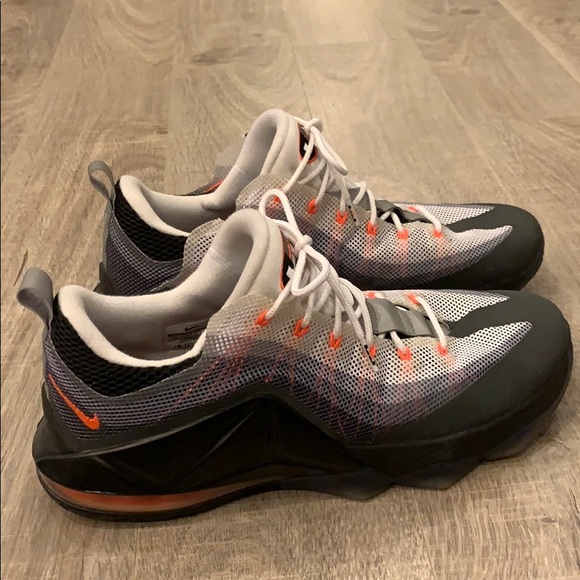 Nike Shoes Airmax 95 Lebron 12 Low Black Orange Size 14 Poshmark